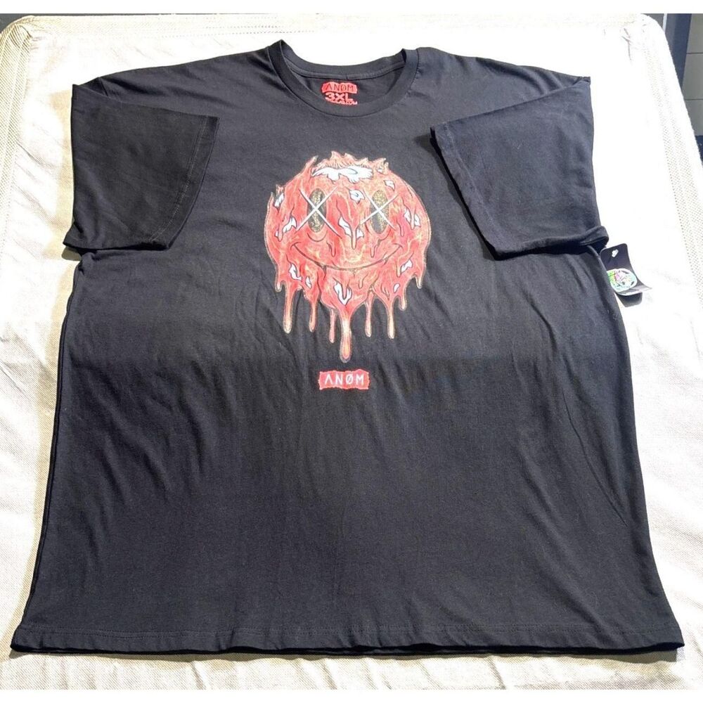 Unbranded Men's Black and Red T-shirt